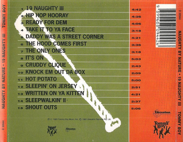 Naughty By Nature : 19 Naughty III (CD, Album)