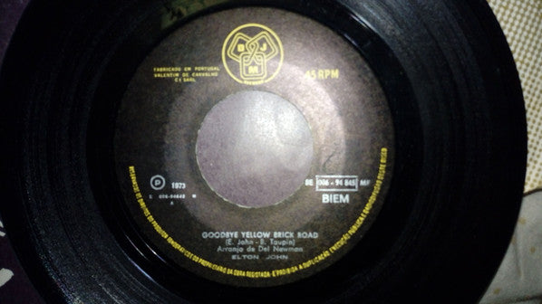 Elton John : Goodbye Yellow Brick Road (7", Single)
