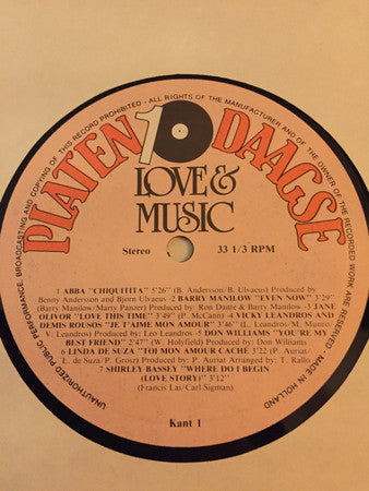 Various : Love & Music (LP, Comp, Gat)