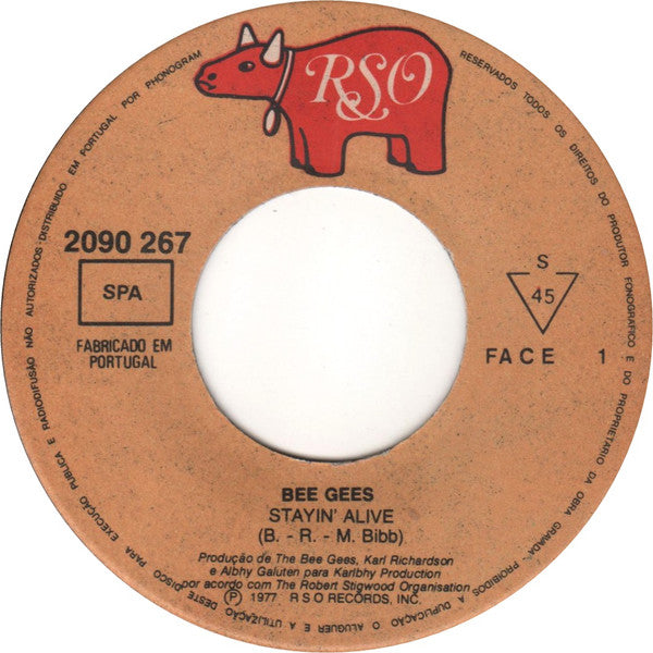Bee Gees : Stayin' Alive (7", Single)