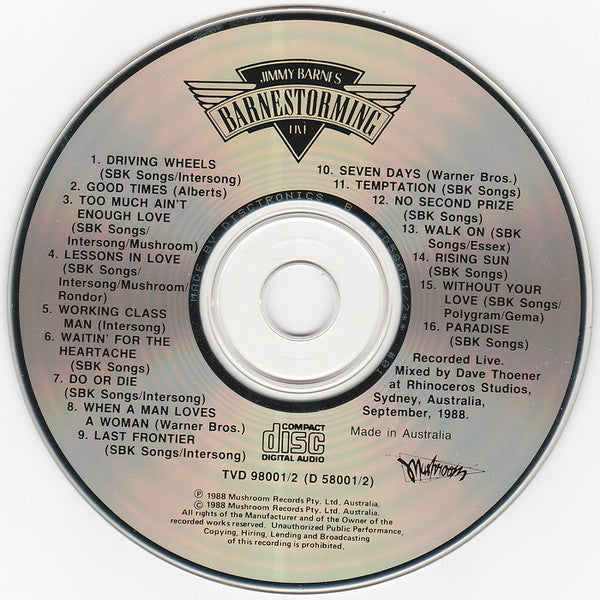 Jimmy Barnes : Barnestorming (CD, Album)