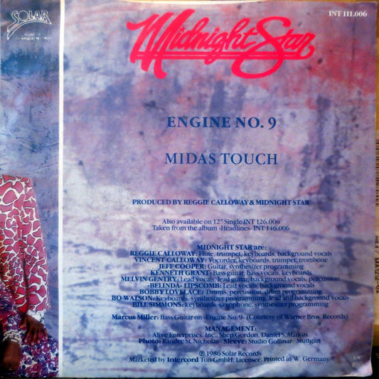 Midnight Star : Engine No. 9 (7", Single)