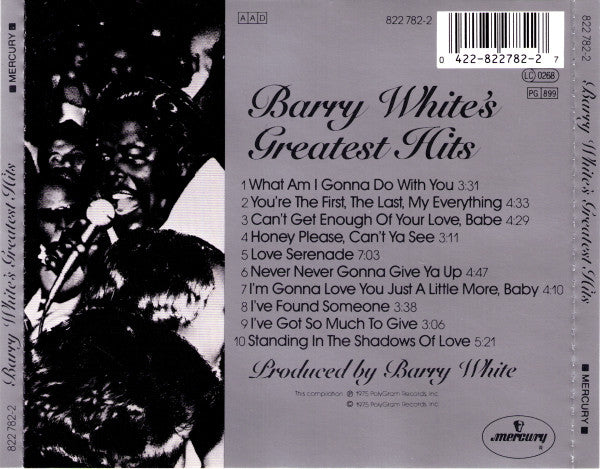 Barry White : Barry White's Greatest Hits (CD, Comp, RE)
