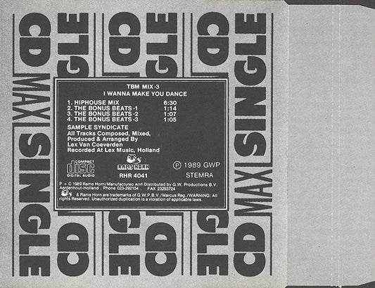 Sample Syndicate : TBM Mix 3 (CD, Maxi)