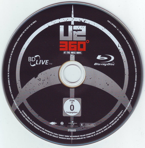 U2 : U2360° At The Rose Bowl (Blu-ray, Multichannel)