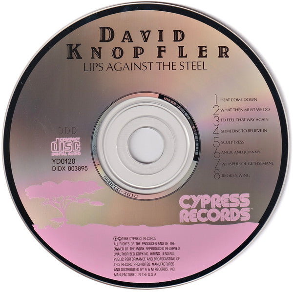 David Knopfler : Lips Against The Steel (CD, Album)