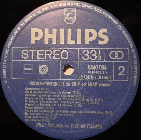 Snip & Snap : Hoogtepunten Uit De Snip En Snap Revues (LP, Album)