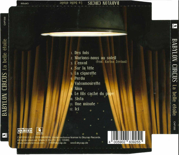 Babylon Circus : La Belle Étoile (CD, Album)
