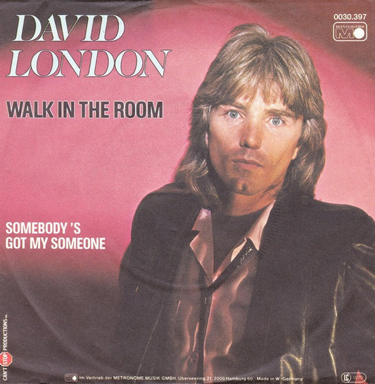 David London : Walk In The Room (7", Single)