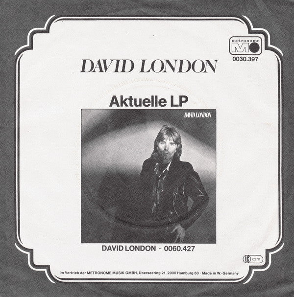David London : Walk In The Room (7", Single)