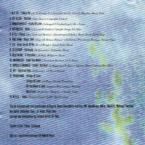 Various : Axis Dance Traxx - The Morning After (CD, Comp)