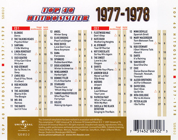 Various : Top 40 Hitdossier 1977-1978 (2xCD, Comp)