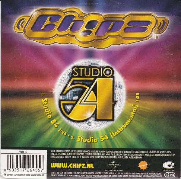 Ch!pz : Studio 54 (CD, Single)