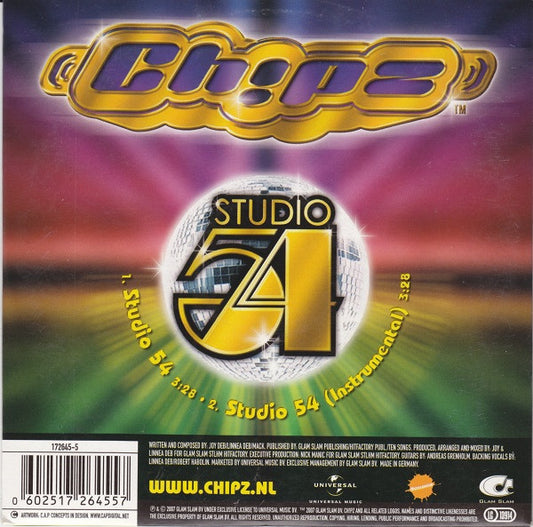 Ch!pz : Studio 54 (CD, Single)