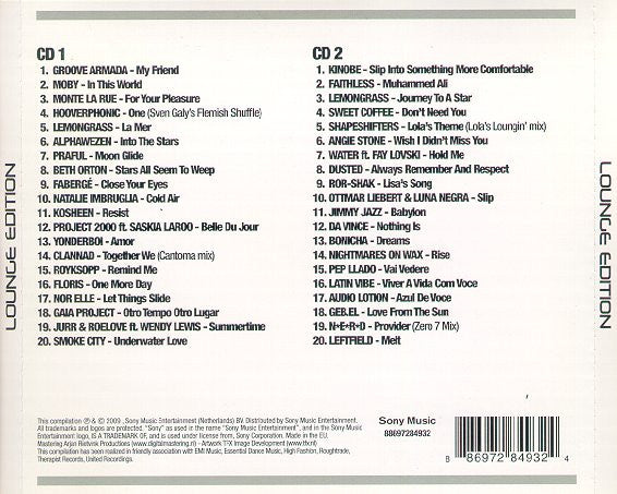 Various : History Of Dance - 8 - Lounge Edition (2xCD, Comp)