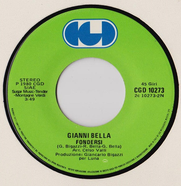 Gianni Bella : Dolce Uragano (7")