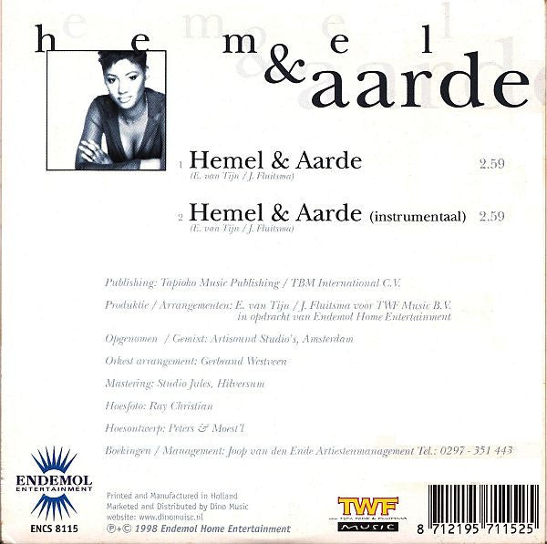 Edsilia Rombley : Hemel & Aarde (CD, Single, Car)