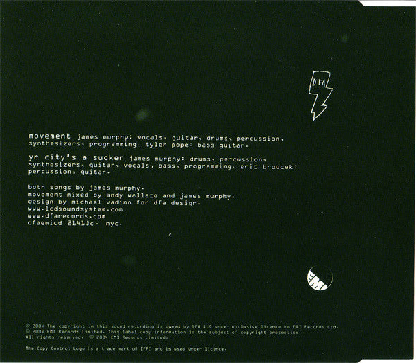 LCD Soundsystem : Movement (CD, Single, Copy Prot.)