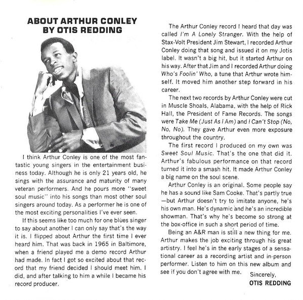 Arthur Conley : Sweet Soul Music (CD, Album, RE)