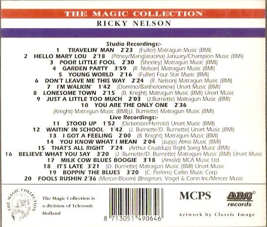 Ricky Nelson (2) : The Magic Collection (CD, Comp)