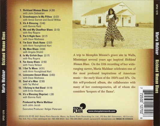 Maria Muldaur : Richland Woman Blues (CD, Album)