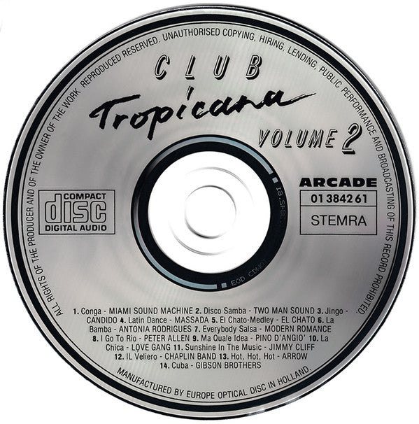 Various : Club Tropicana  Volume 2 (CD, Comp)