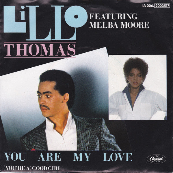 Lillo Thomas Featuring Melba Moore : You Are My Love (7")