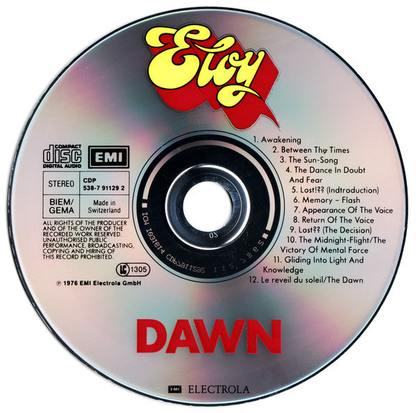 Eloy : Dawn (CD, Album, RE)