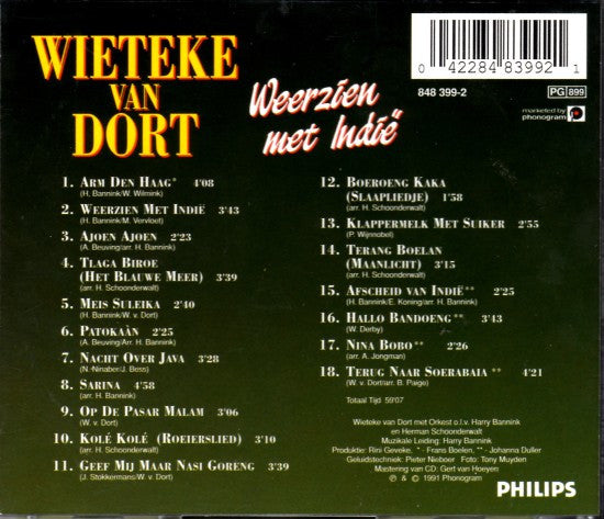 Wieteke Van Dort : Weerzien Met Indië (CD, Album, RE)