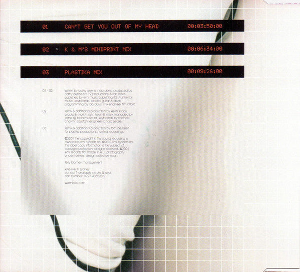 Kylie Minogue : Can't Get You Out Of My Head (CD, Single, CD2)