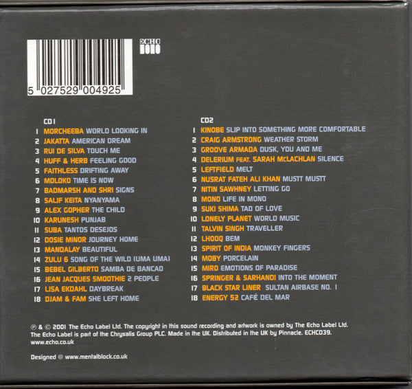 Various : Karma Lounge: Chilled Global Beats (2xCD, Comp, Mixed)