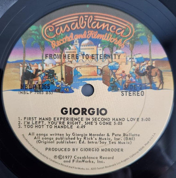 Giorgio* : From Here To Eternity (LP, Album, Ter)