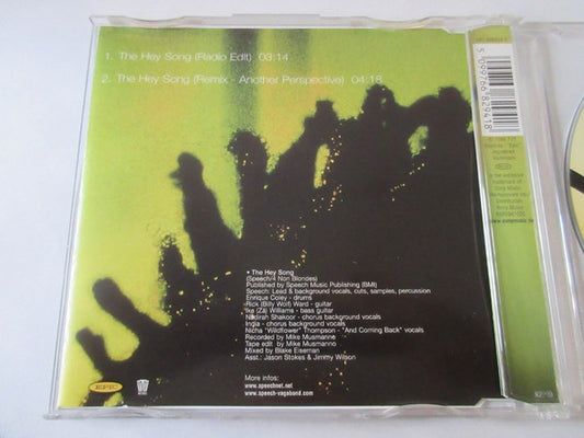 Speech : The Hey Song (CD, Single)