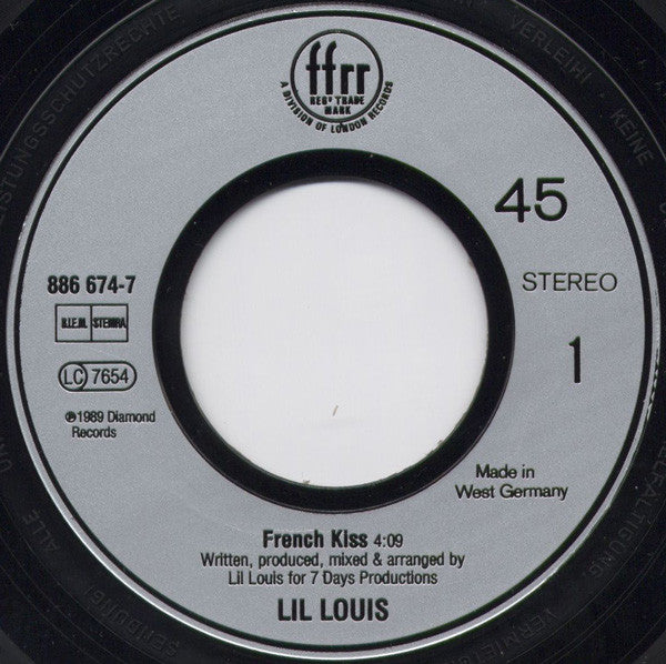 Lil' Louis : French Kiss (7", Single)