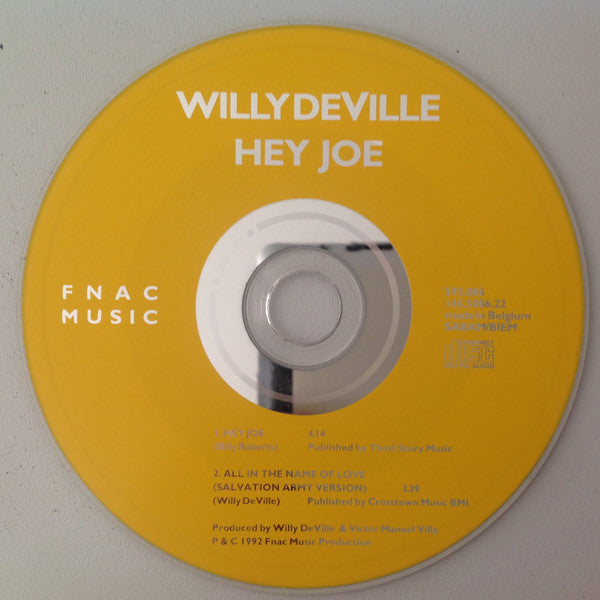 Willy DeVille : Hey Joe (CD, Single, Ora)