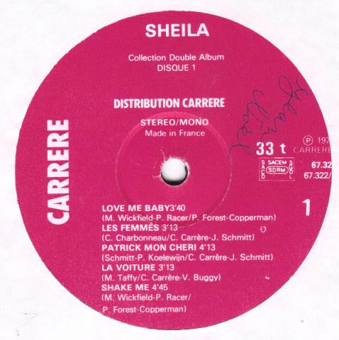 Sheila (5) : Love Me Baby (2xLP, Comp, Gat)
