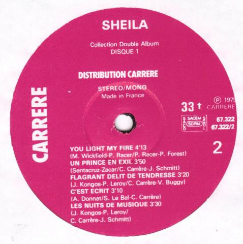 Sheila (5) : Love Me Baby (2xLP, Comp, Gat)