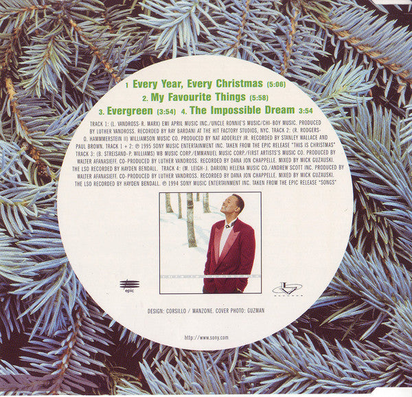 Luther Vandross : Every Year, Every Christmas (CD, Maxi)