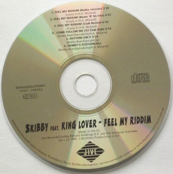 Skibby Featuring King Lover : Feel My Riddim (CD, Maxi)