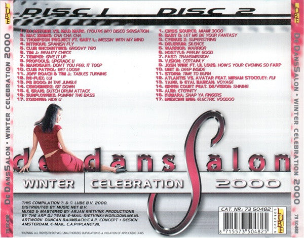 Various : De Danssalon Winter Celebration 2000 (2xCD, Mixed)