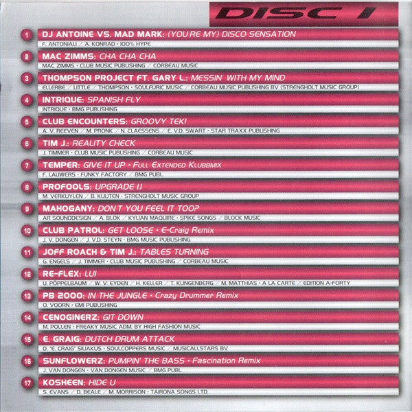 Various : De Danssalon Winter Celebration 2000 (2xCD, Mixed)