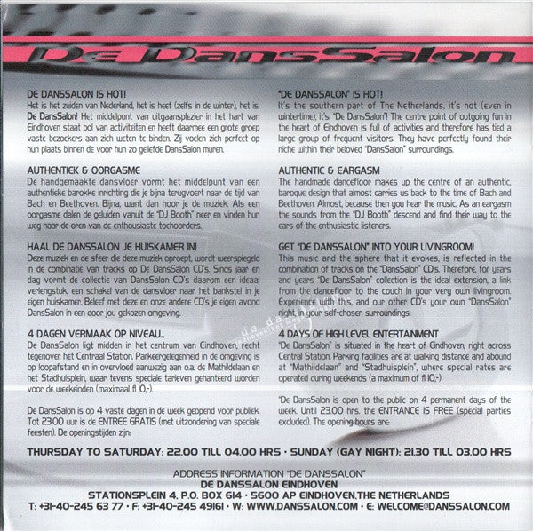Various : De Danssalon Winter Celebration 2000 (2xCD, Mixed)