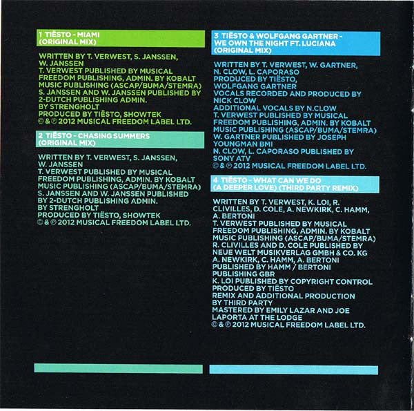 DJ Tiësto : Club Life Volume Two Miami (CD, Comp, Mixed)