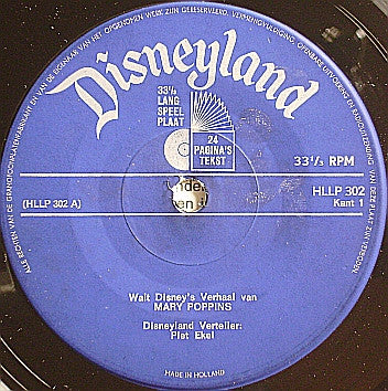 Cocktail Trio, Tonny More : Het Verhaal Van Mary Poppins (7")