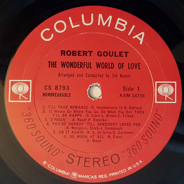 Robert Goulet : The Wonderful World Of Love (LP, Album)