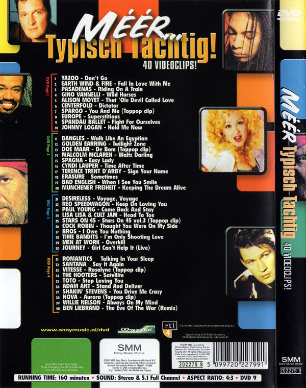 Various : Méér... Typisch Tachtig! (DVD-V, Comp, PAL)