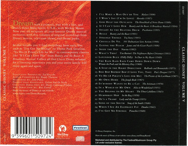Various : Classic Disney Volume V (CD, Comp)