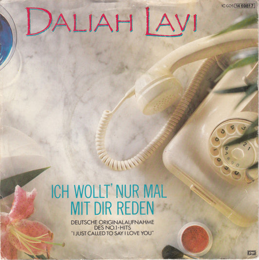 Daliah Lavi : Ich Wollt' Nur Mal Mit Dir Reden (7", Single)