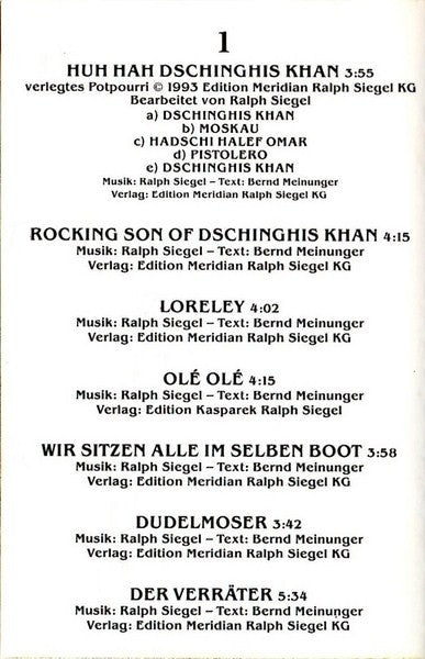 Dschinghis Khan : Huh Hah Dschinghis Khan - Ihre Grössten Erfolge (Cass, Comp)