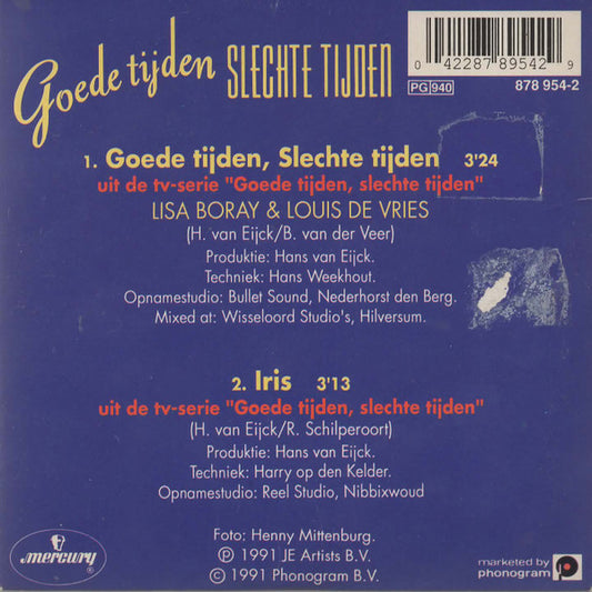 Lisa Boray & Louis De Vries (2) : Goede Tijden Slechte Tijden (CD, Single, Car)